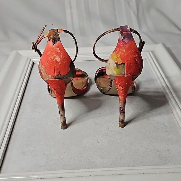 Steve Madden Stecy Coral floral heels size 5.5 - Picture 5 of 11